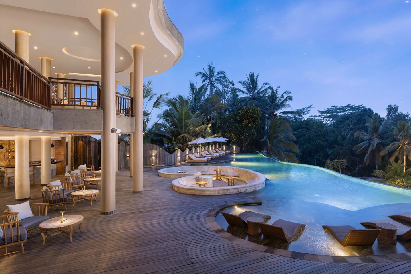 Abisena Ubud - Main Pool & Sadha Lounge