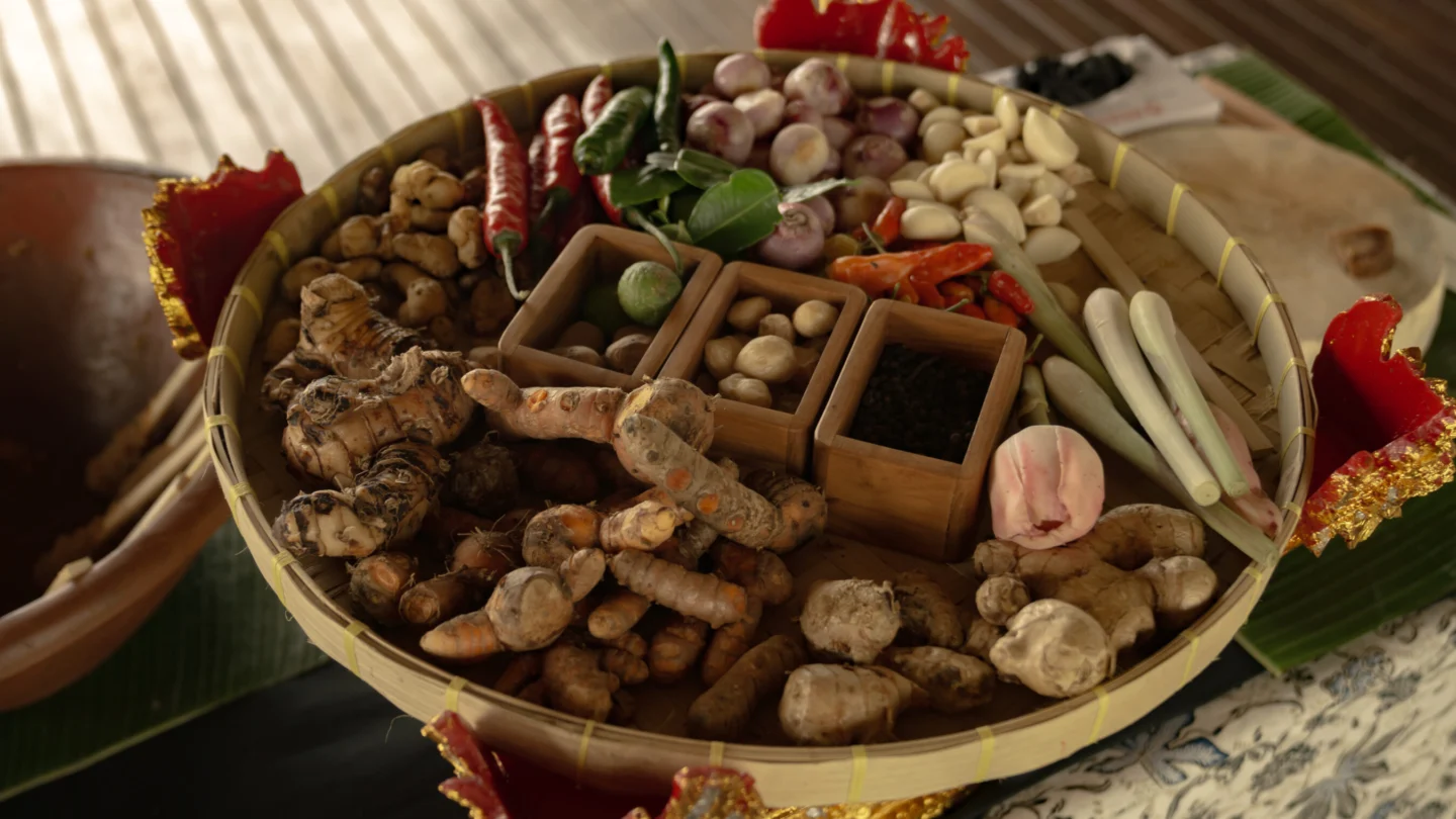 Various kinds of spices.