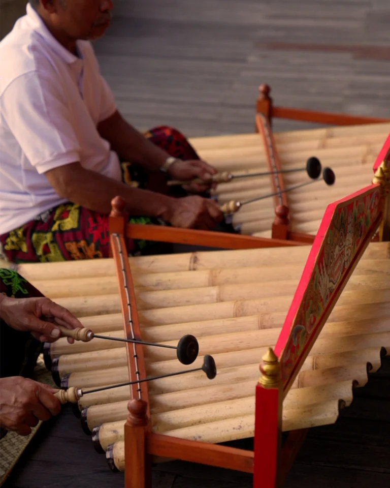 A Balinese musical instrument called Rindik.