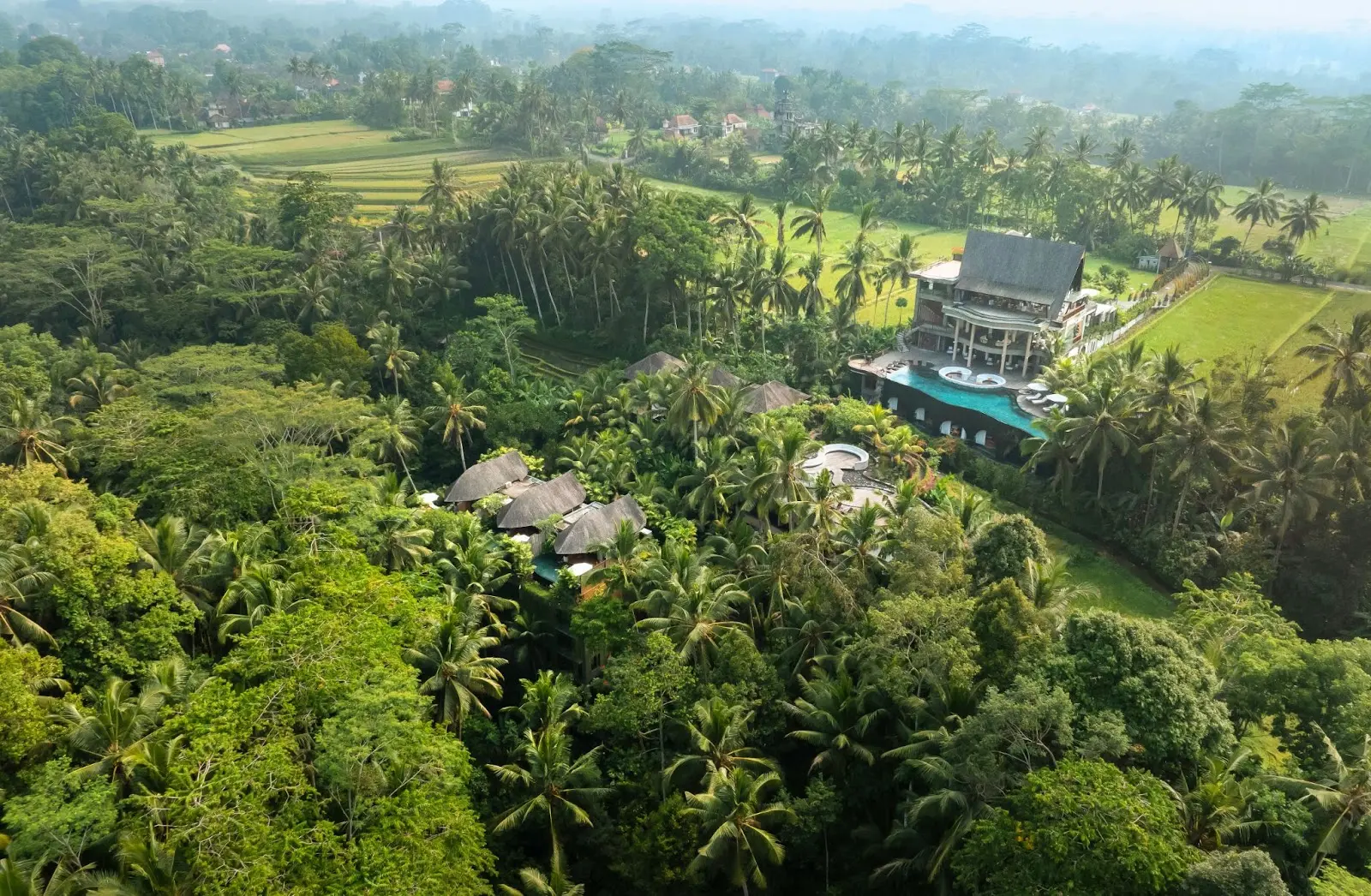 the top view of  Abisena Wellness & Resort Ubud