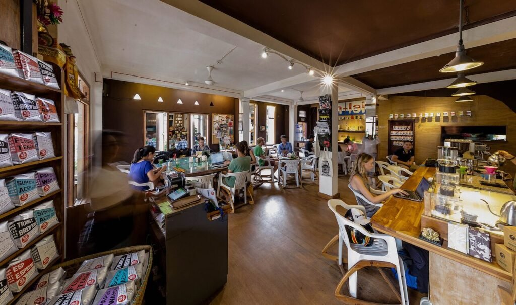 7 Relaxing things to do in Ubud - Reading at Seniman Coffee Studio