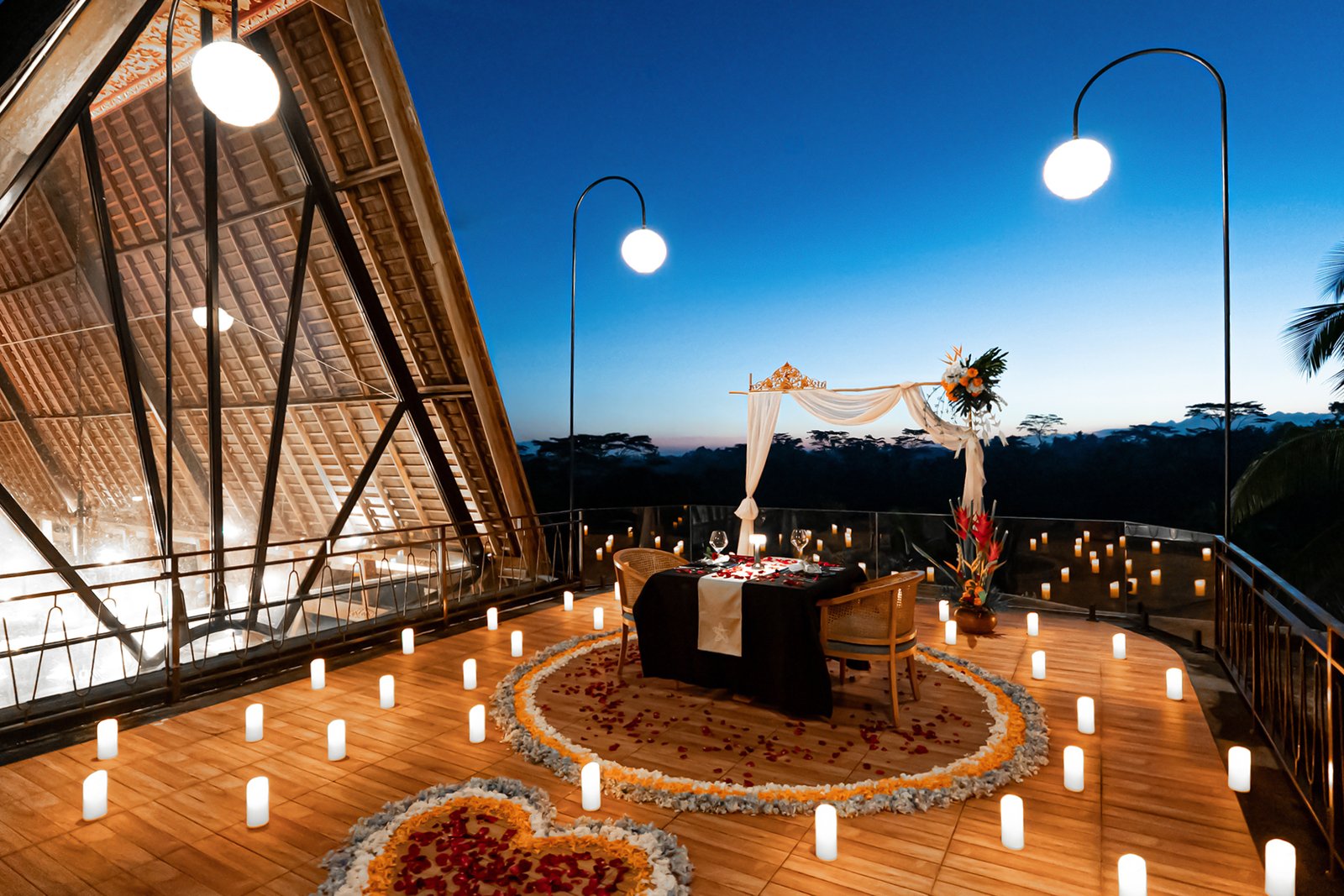 candle light dinner in ubud