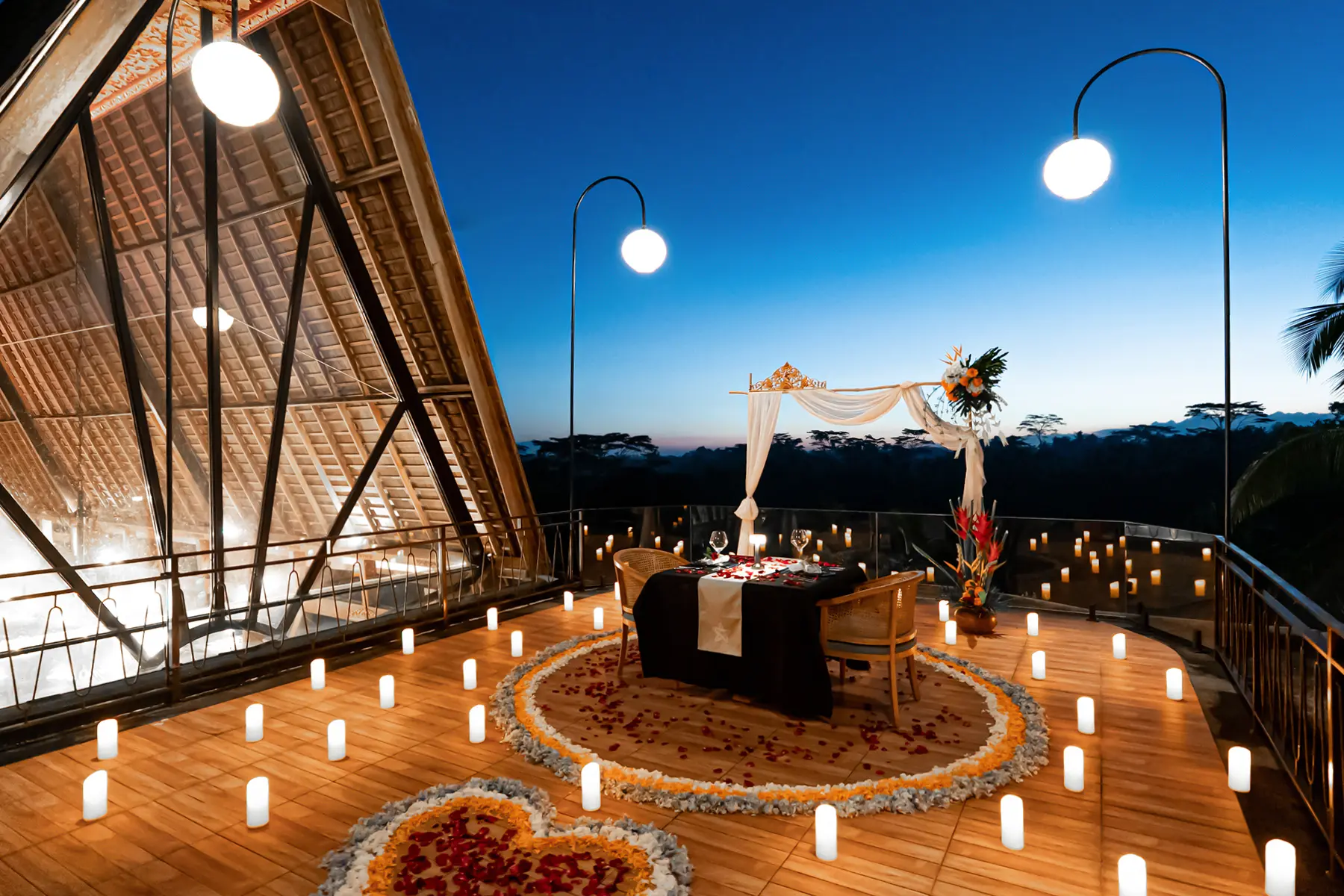 candle light dinner in ubud