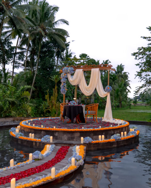 candle light dinner in ubud