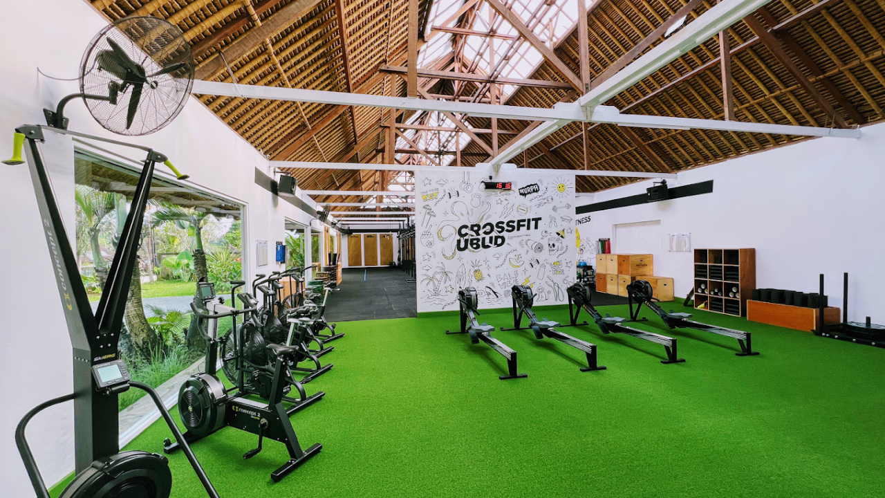 Ubud Fitness gym and CrossFit training area in Bali