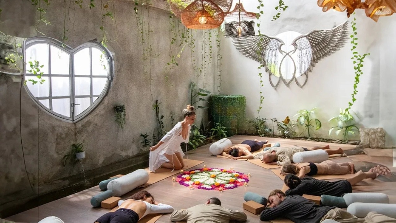 Sound healing session at Heart Space Bali